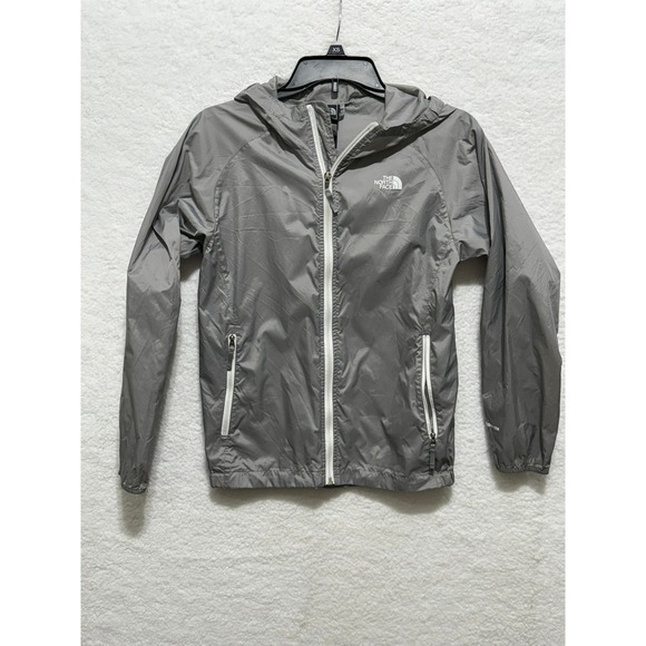 The North Face Girls' Hydrenalite Gray Hooded Lightweight Jacket L (14/16) - Picture 1 of 10